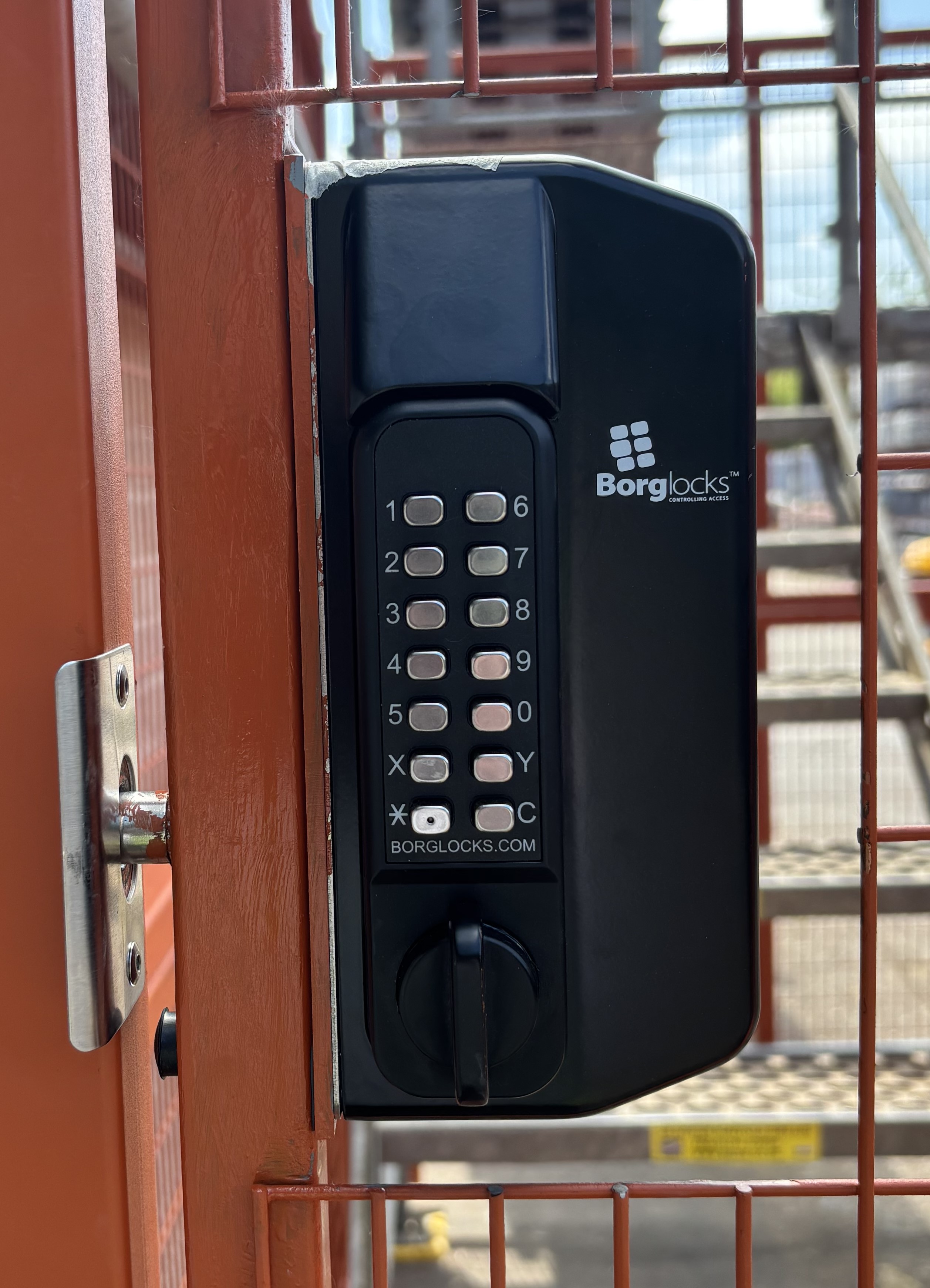 HAKI Stair Tower Security Gate Optional Security Lock