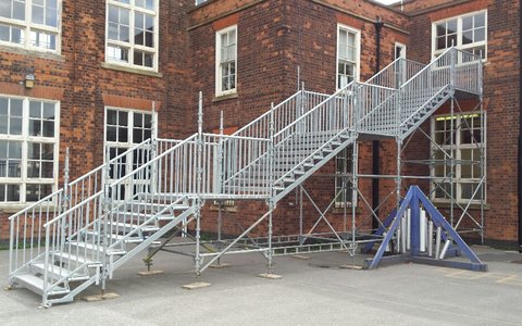 Public Access Staircases - Temporary Fire Escape