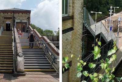 Temporary Stairs: Moorside