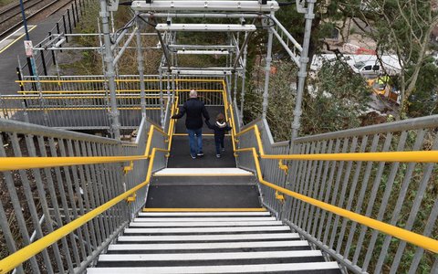 Public Access Staircases - Double DDA Handrails