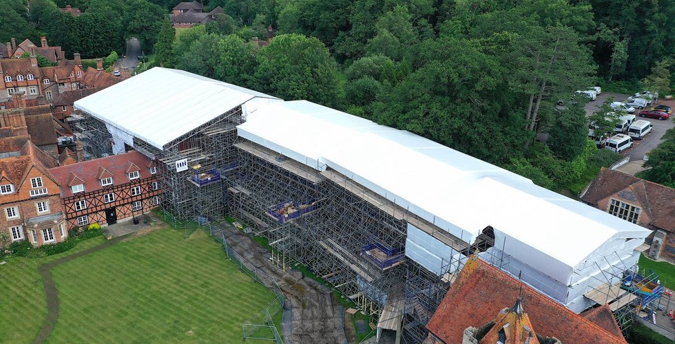 Temporary Roof: Bradfield College 