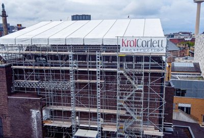 Temporary Roof: Walker Gallery